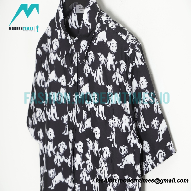Celine - 22ss Ski Limited Puppy Shirt Short Sleeve